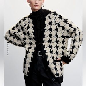 Houndstooth Cardigan